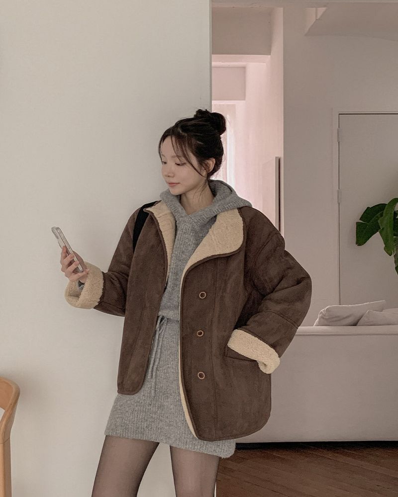 MAYBINS（メイビンス）の「Suede Fur Mustang（Jackets/Outerwear）」