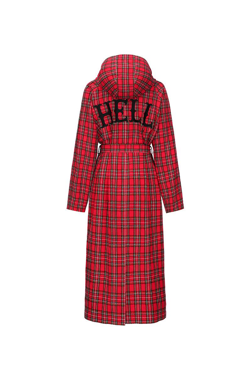 1 1 hell tartan check robe