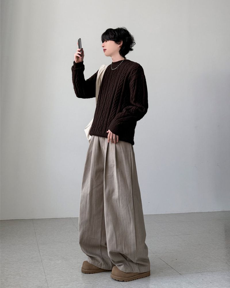 Scone Wool Cable Knit