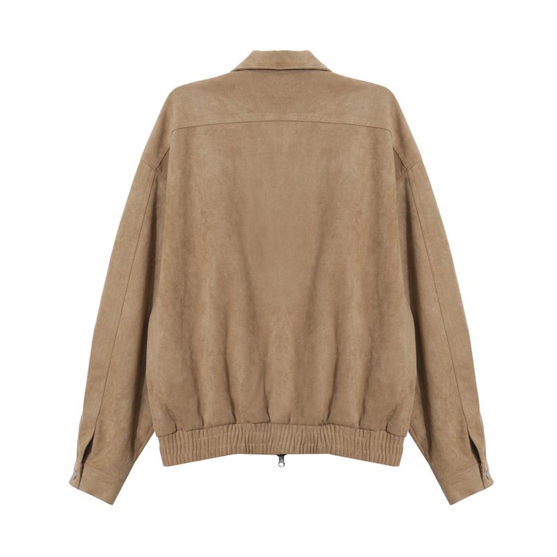 LMN Abe Minimal Hidden Suede Jacket (2 colors)