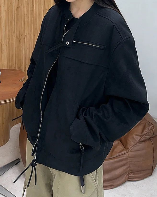 Aaron Suede Crop Jacket
