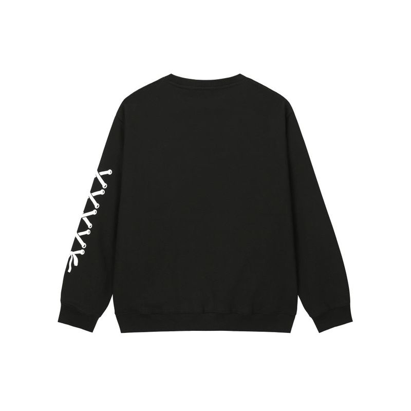0 6 android sweat shirt - BLACK