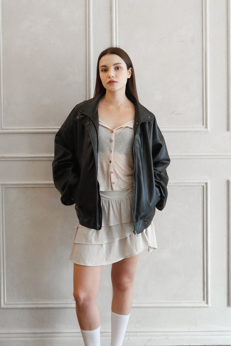 Ariel flare skirt (beige)