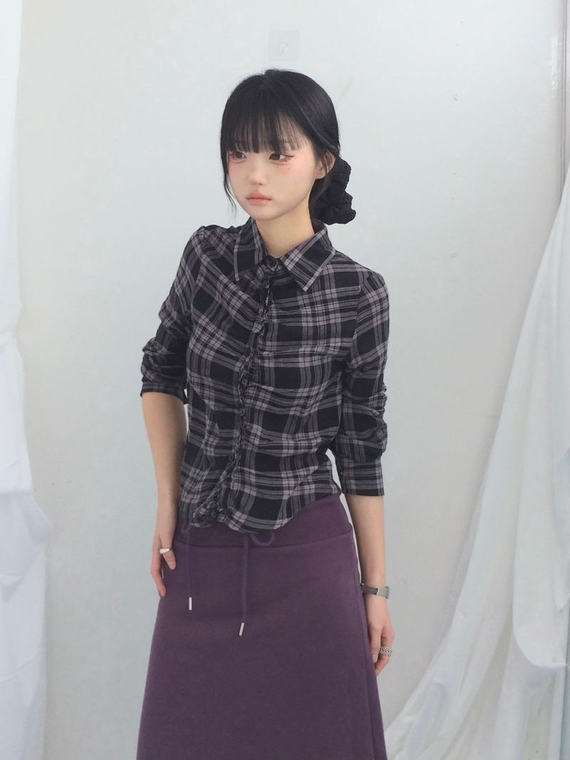 Slim Base String Long Skirt