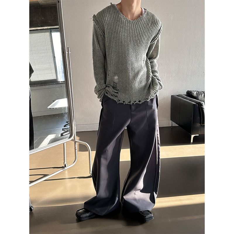  [Unisex] Wide over flare slacks(2color)