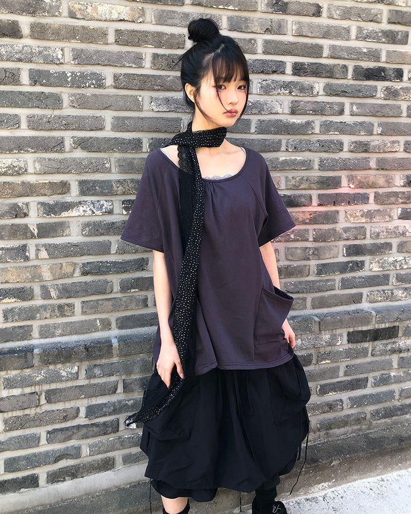 Laron Wave Dot Lace Scarf