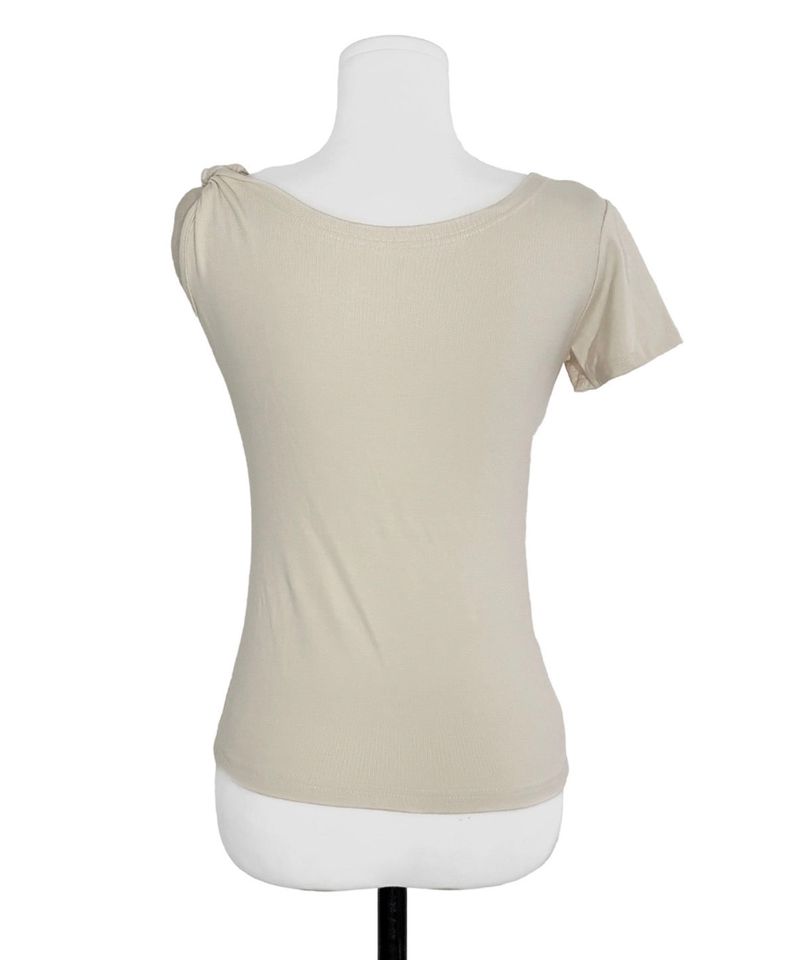 love is all one-shoulder twist top