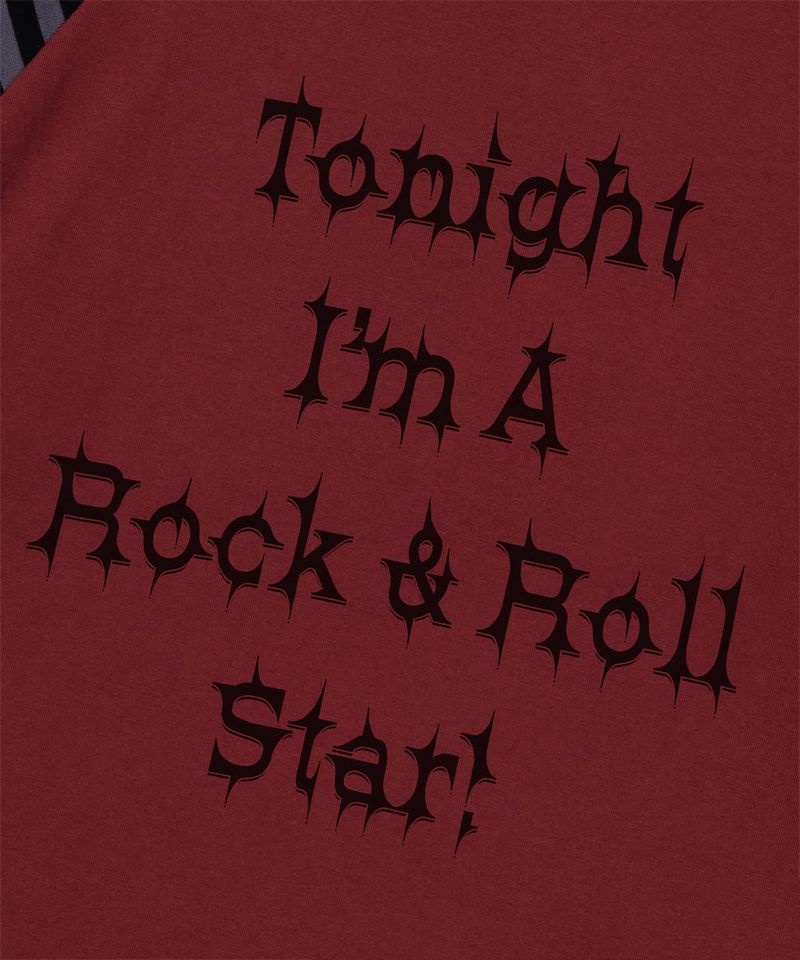 ROCK STAR RAGLAN STRIPE LS TEE