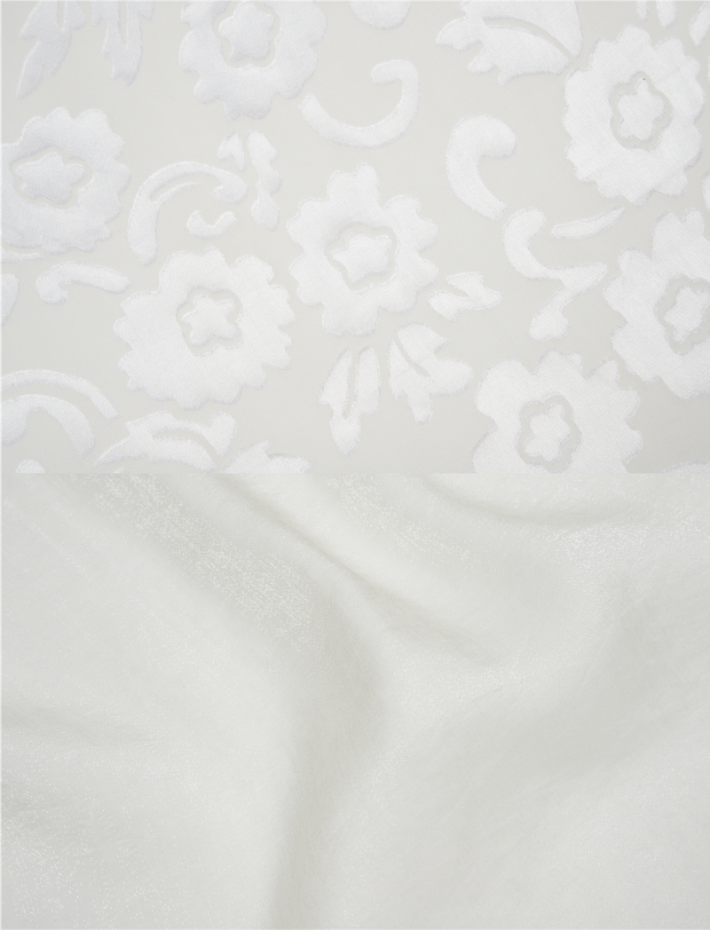 Sheer flower silk string bag