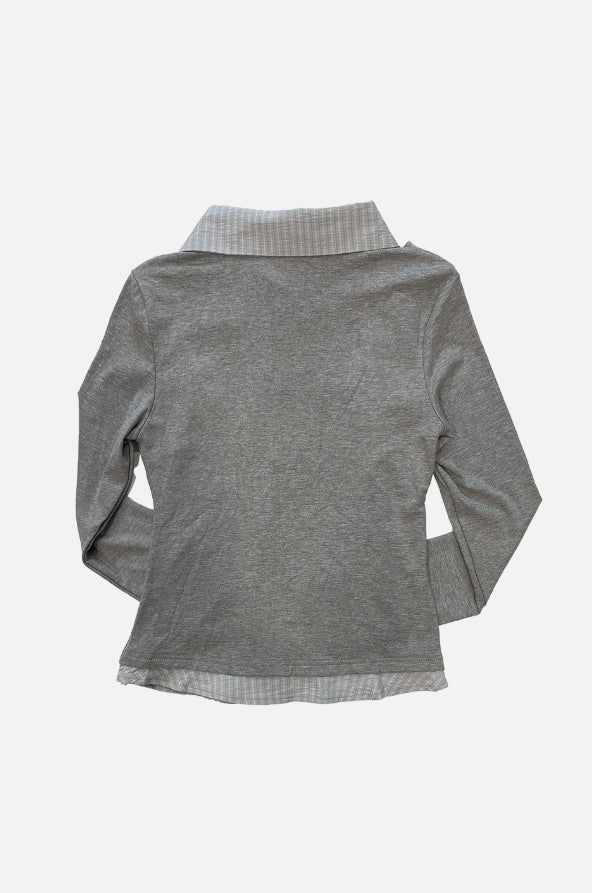 Layered cowl shirt tee