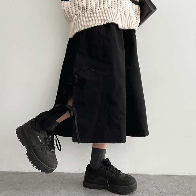 hijjoo（ハイチュー）の「Cheta side double ribbon skirt（Skirts）」