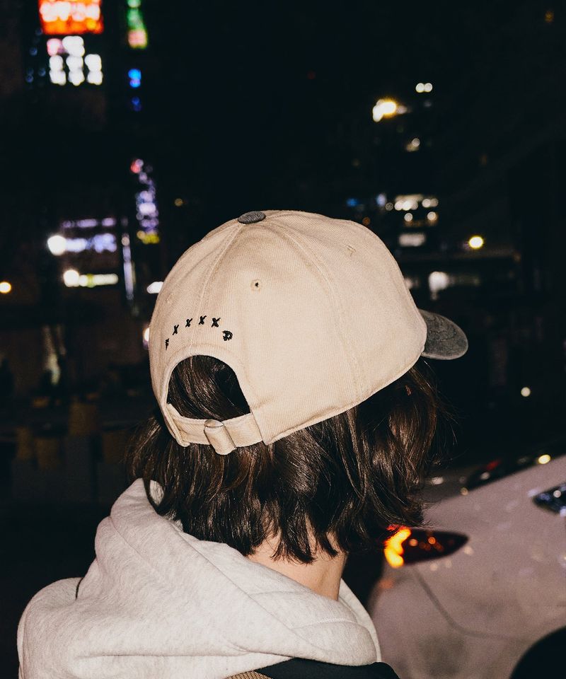 F****D SIGN STRAPBACK WASHED -SAND/CHARCOAL-