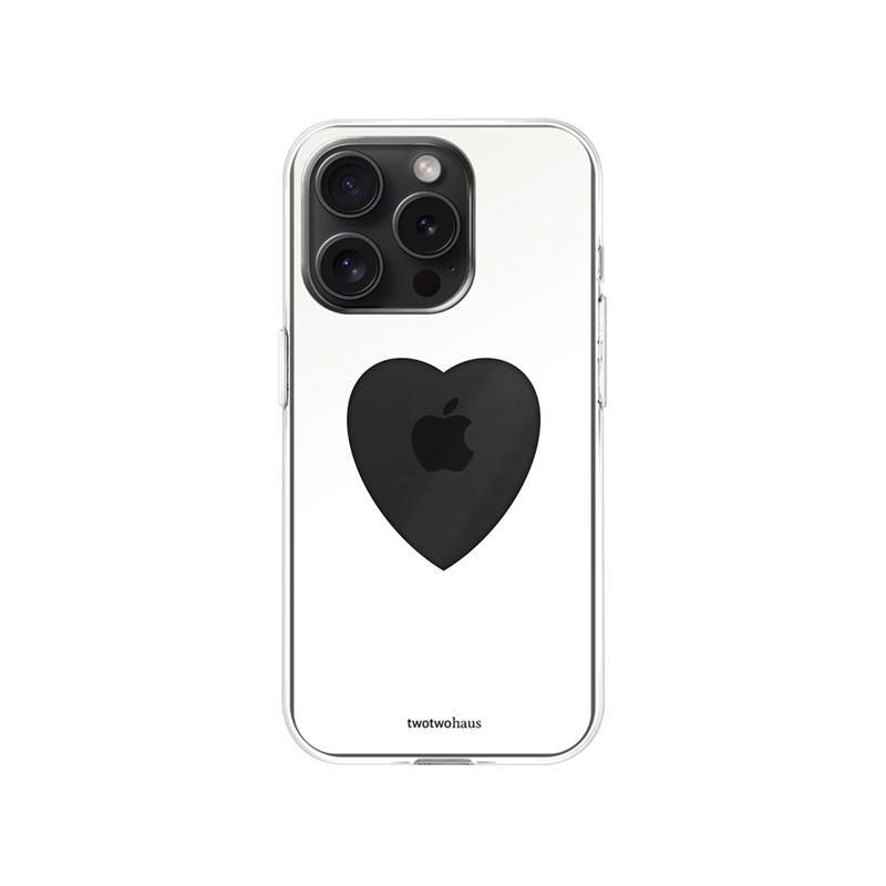 heart hole case - white