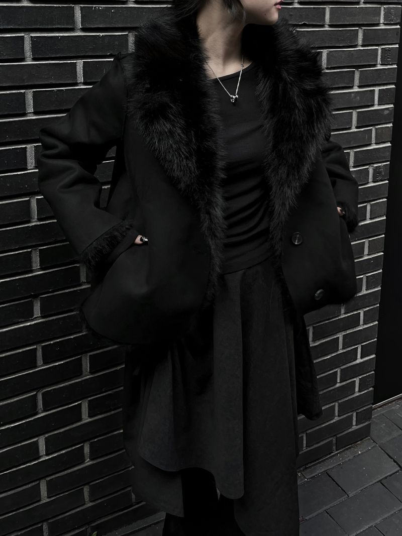 reversible fur mustang jacket (2color)