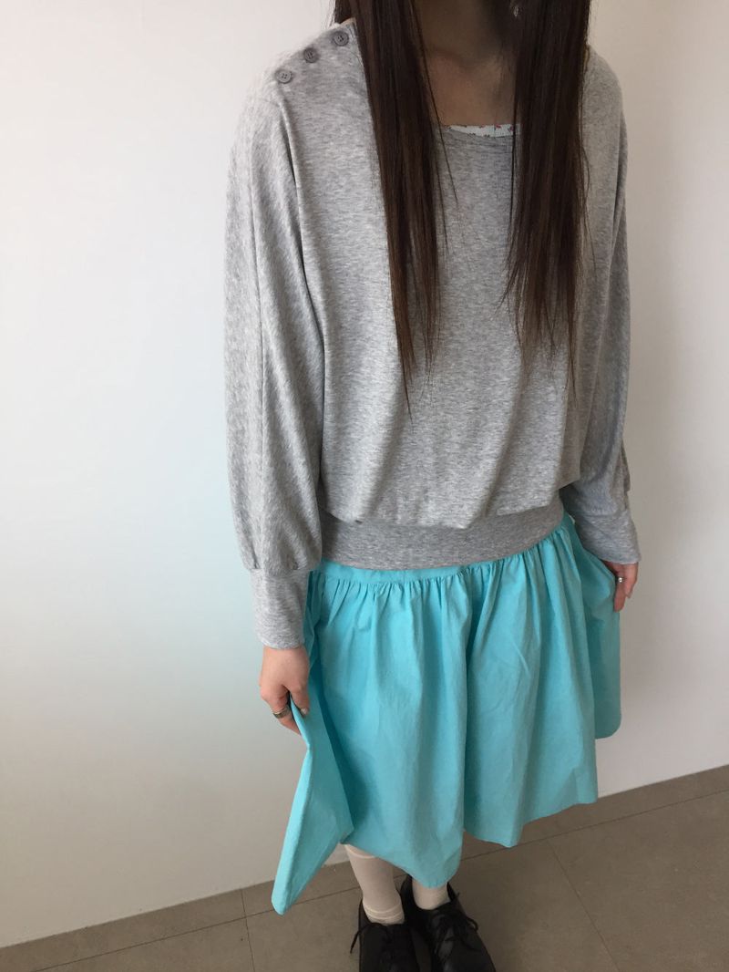 ペールブルームミディスカート (3color)