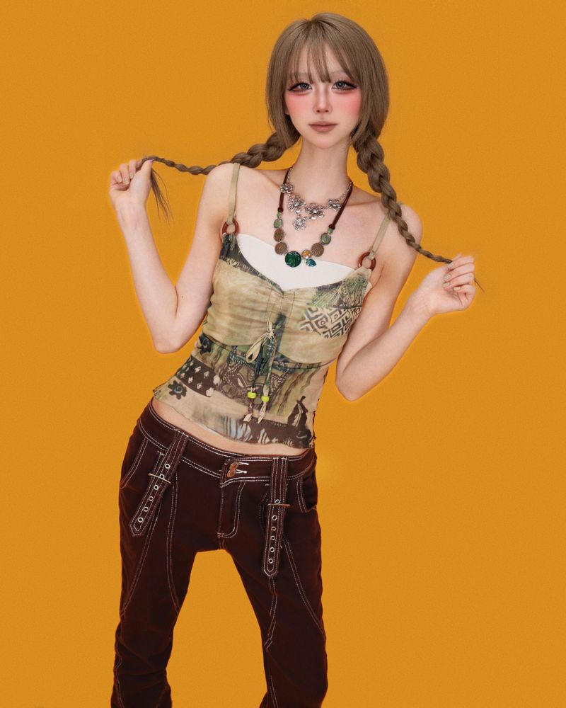 green-tea latte sleeveless