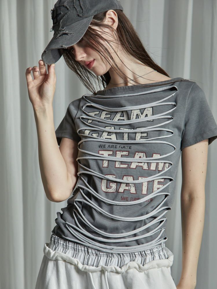GATELESS(ゲートレス)の「チームショートスリーブTシャツ(トップス)」