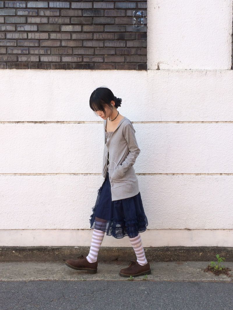 frilling Sheer skirt