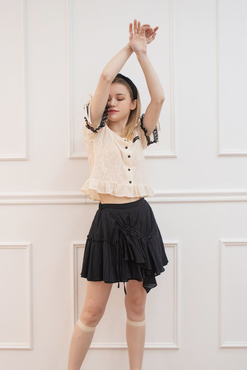 butterfly knit blouse