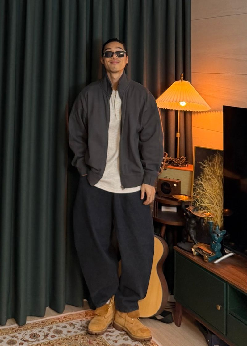 Denim Balloon Baggy Pants 2COLOR