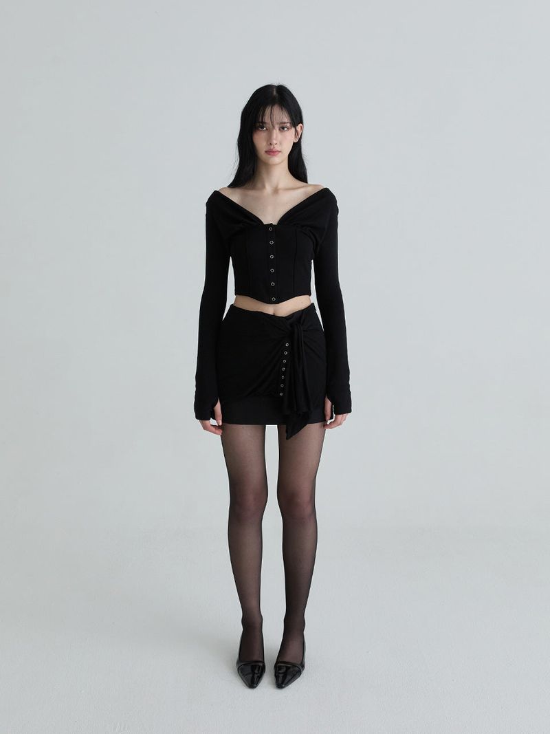 Rhea cardigan (Black)