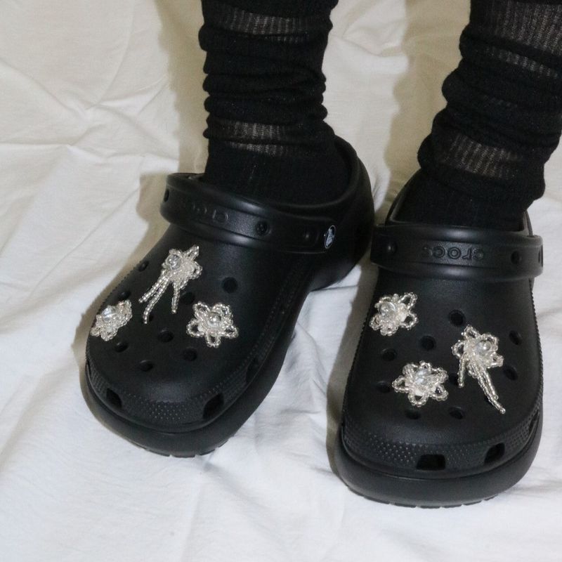 【MADE】chickweed shoe charm (silver, 3pcs)