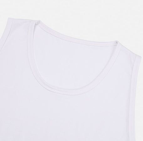 Loin Over Fit U-Neck Cut Sleeveless