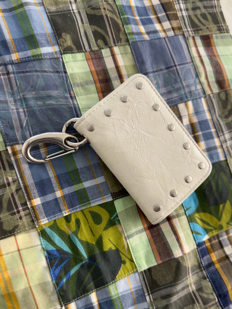 Studded Keyring Card Wallet (2 Colors)