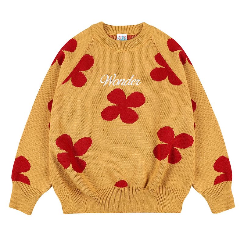 Flower pattern Jacquard Knit