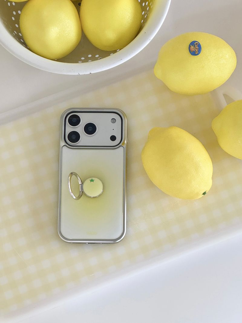 ABOE（アビオエ）の「[SET] LEMON SORBET Silver Epoxy Case Ring Tok（Smartphone Accessories）」
