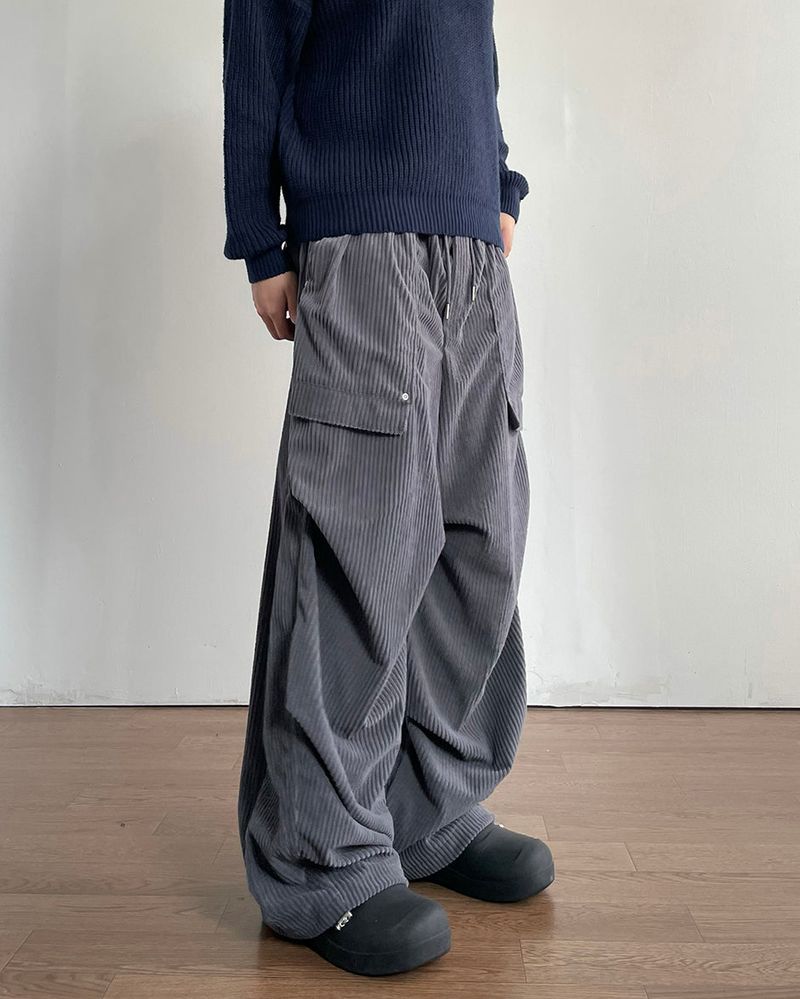 Crip Rivet Corduroy Pants