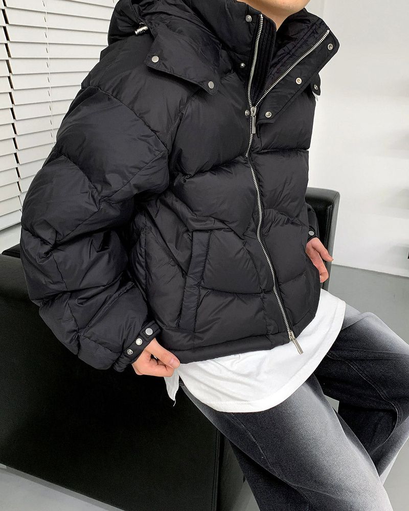OWN Noah Duck Down Cropped Padded Jacket (2 colors)