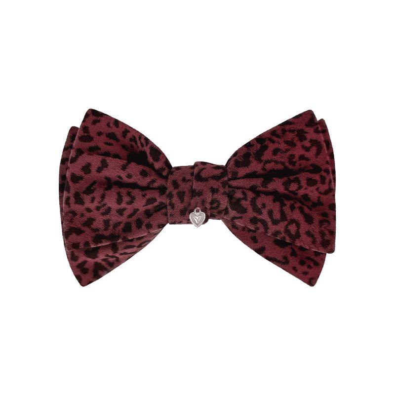 Leopard Big Ribbon Hairpin