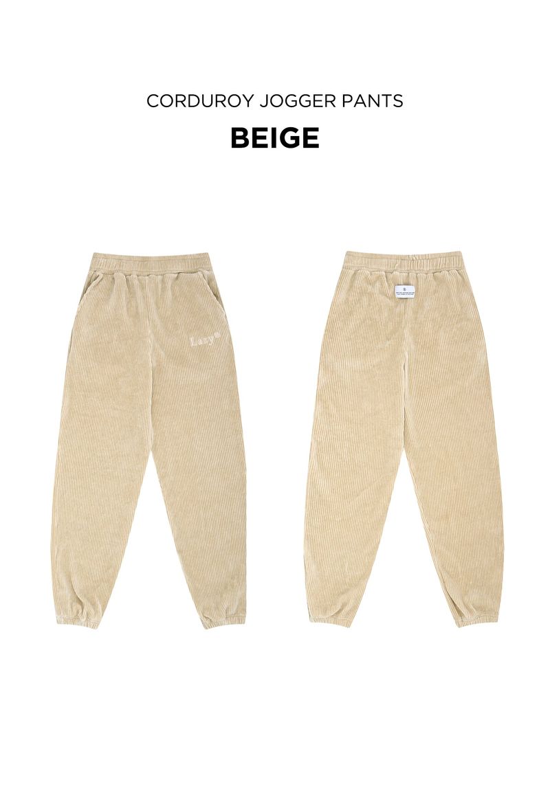 Corduroy Jogger Pants (8 Colors)