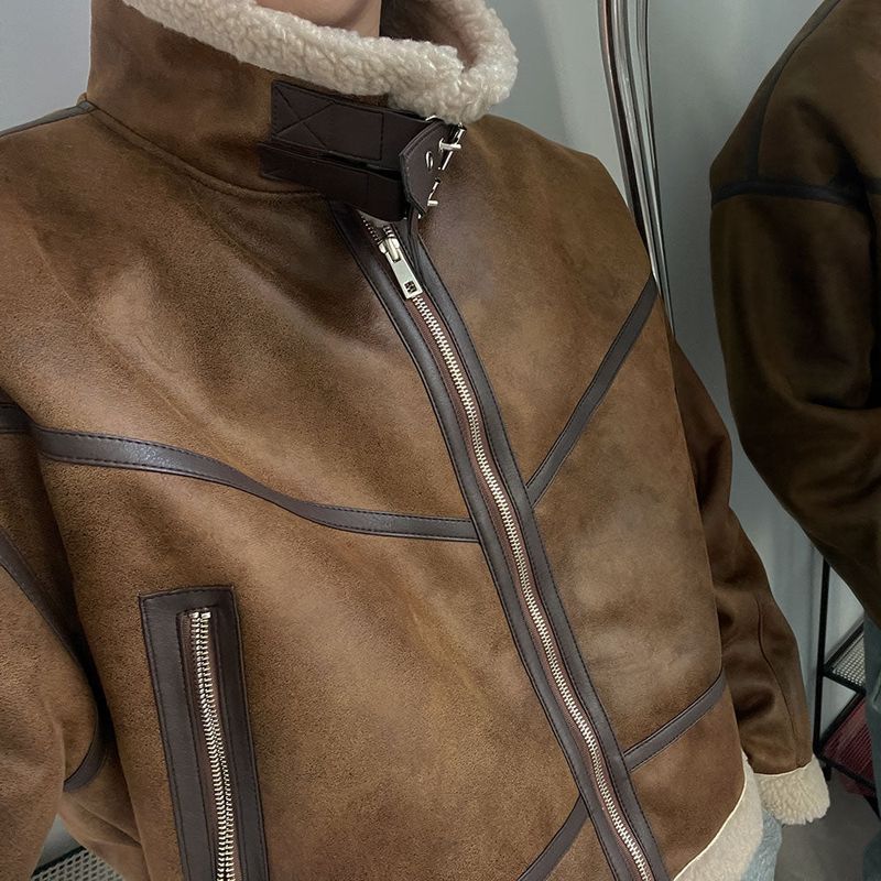 ASCLO Suede Crop Mustang Jacket (3color)