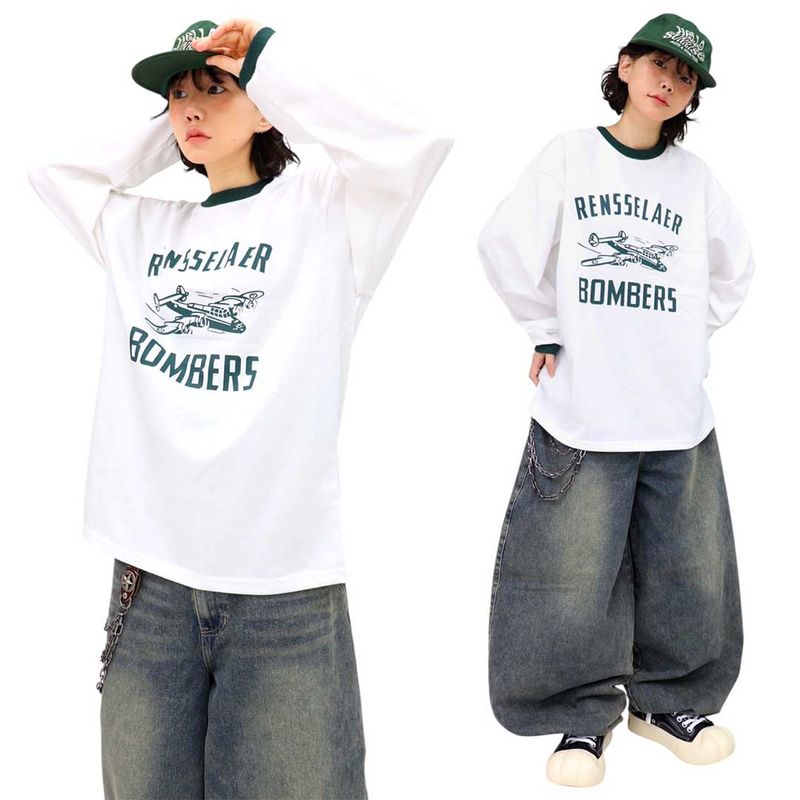 Bomber Vintage Ringer Long Sleeve Tee