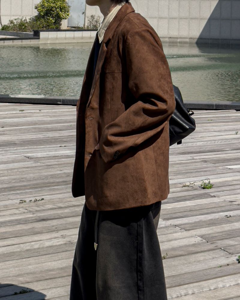 Liss Suede Blazer Jacket