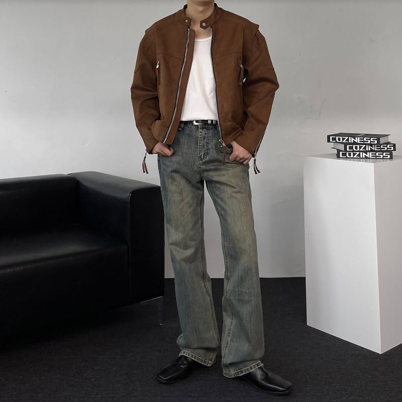 MG Suede Biker Jacket (3 colors)