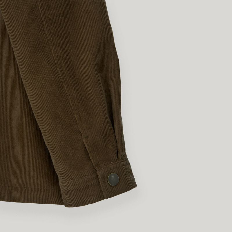Brown Corduroy Double Button Jacket