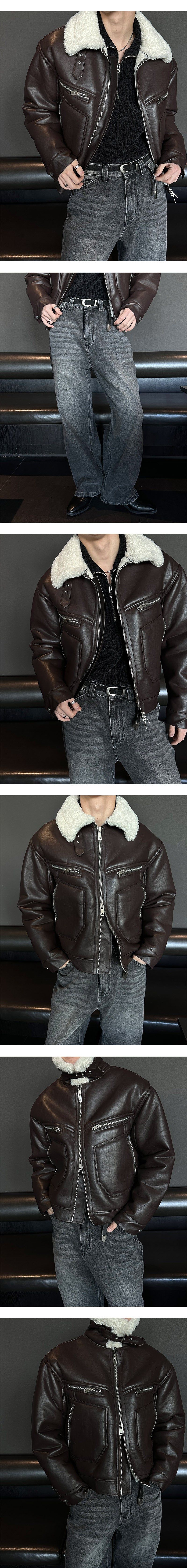  [F/W] Biker leather mustang(2color)