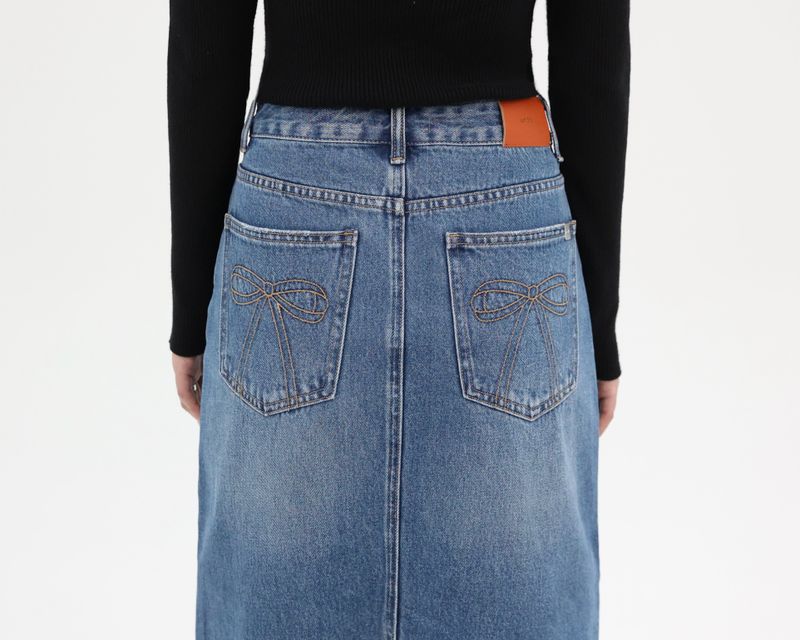 DENIM MAXI SKIRT_BLUE code 26021