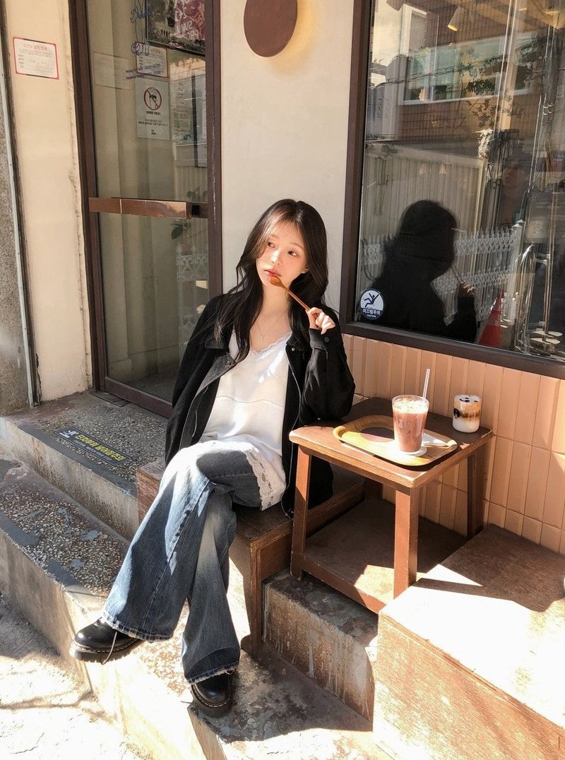 #Elegant Overfit Suede Zip-up Blouson (2color)