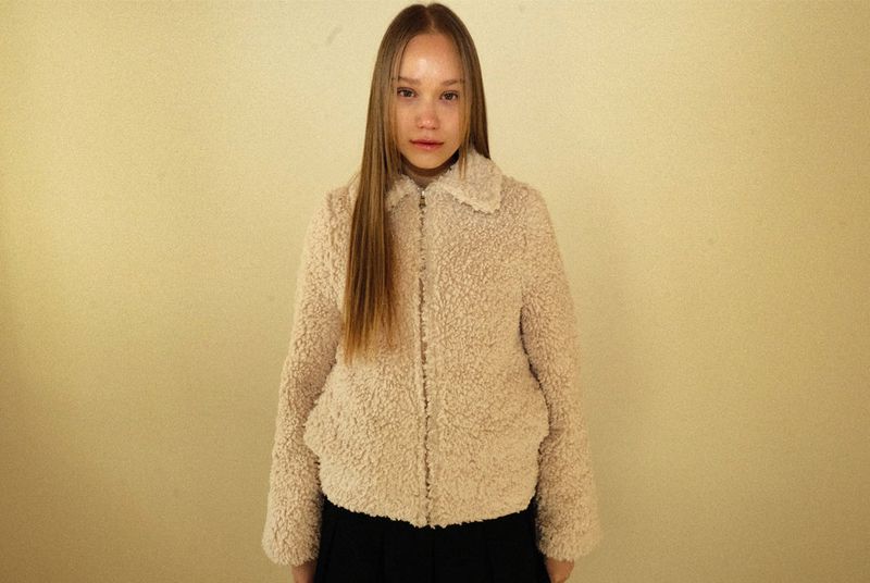Snowflake fur jacket
