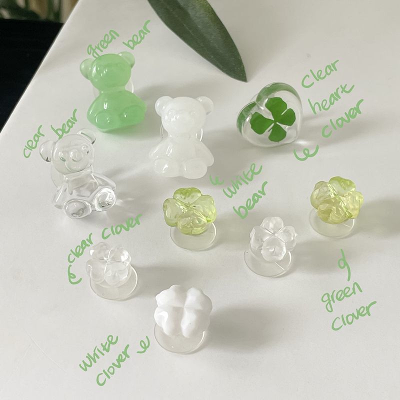[made]clover&clear ver resin shoes charm set 