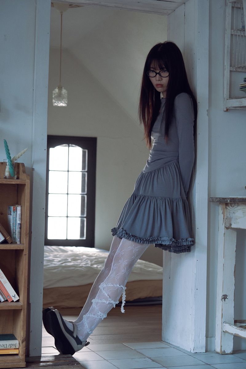 tutu jersey dress_grey