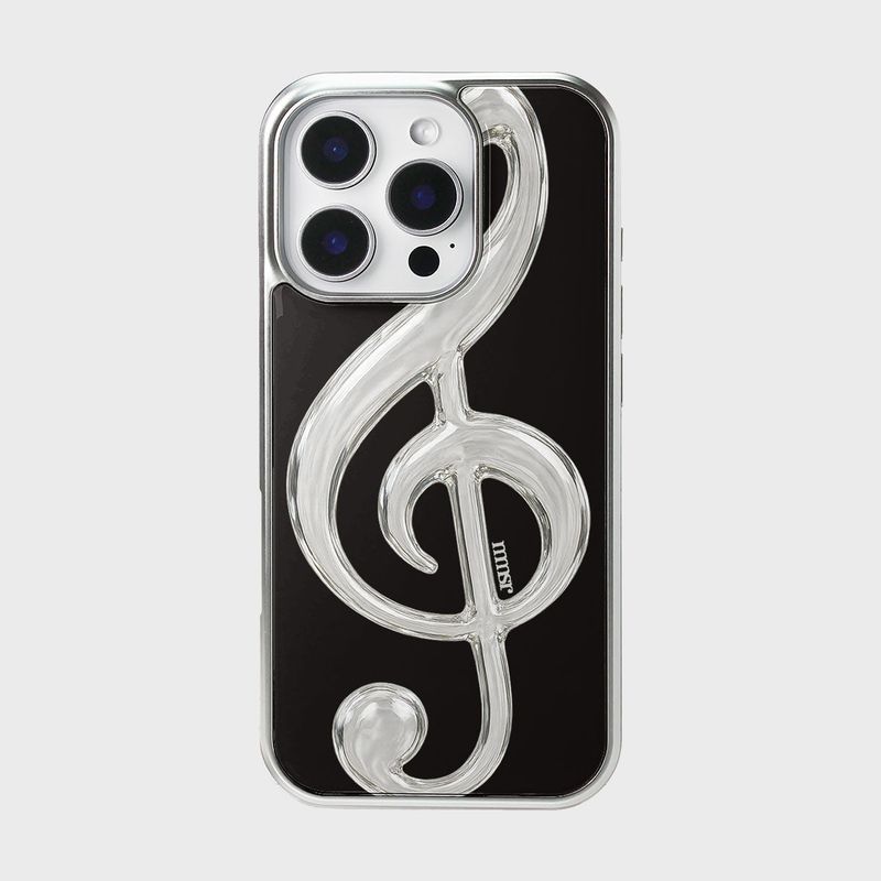 murmursroom（マーマーズルーム）の「G-clef epoxy bumper case (black)（Smartphone Accessories）」