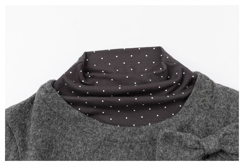Grunge Layered Polka Dot Sweatshirt
