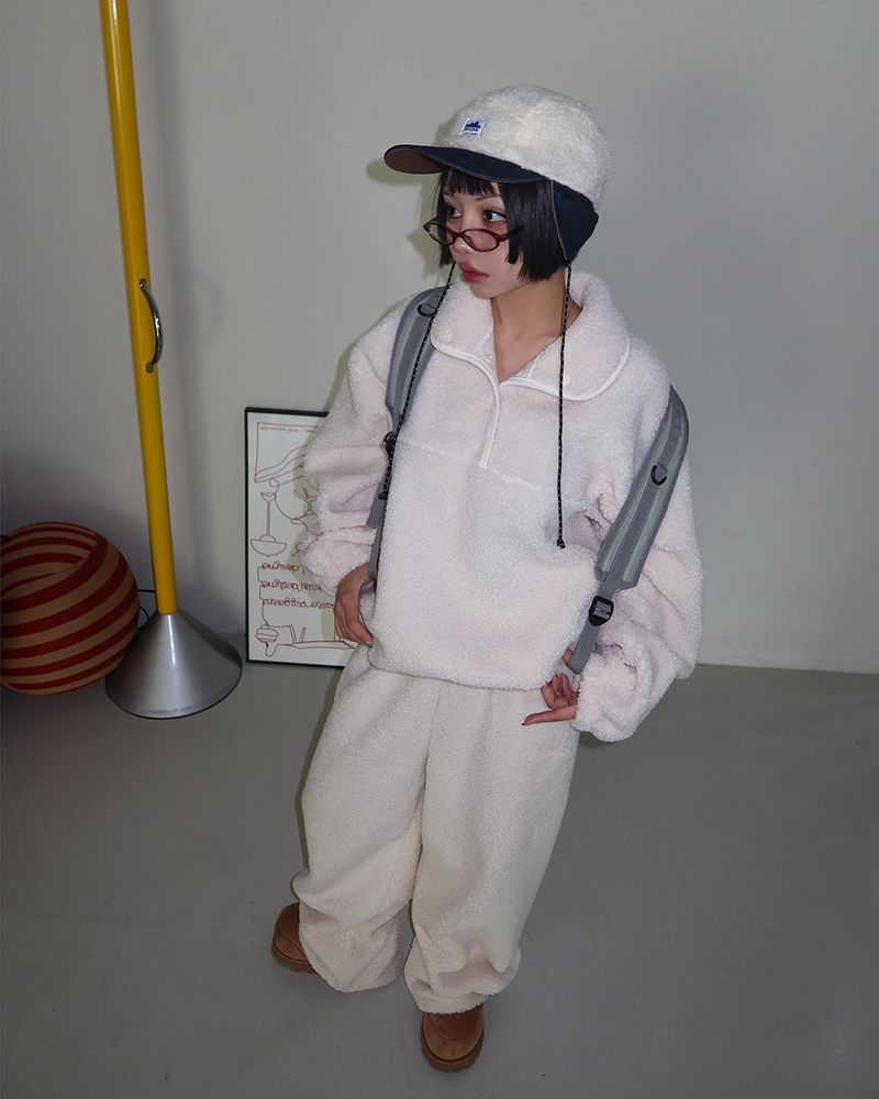 woolen fleece soft two-piece set
