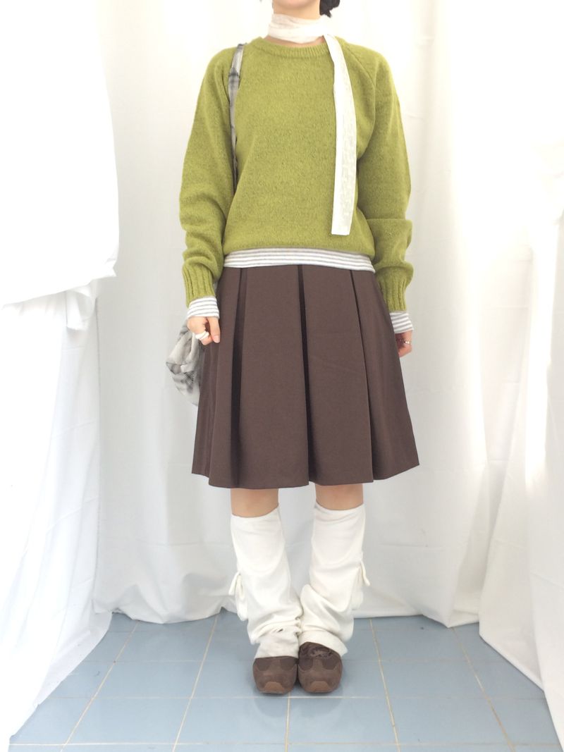veloni basic bell pleats skirt