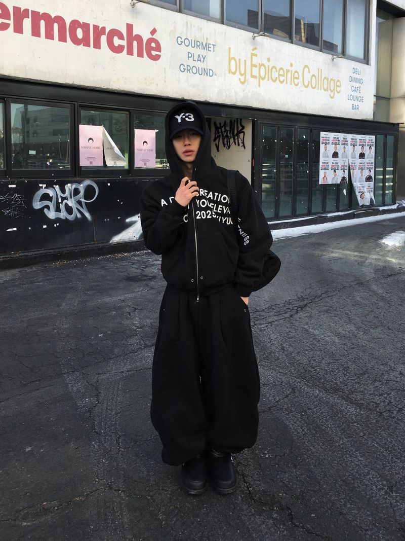 [SET] Lolly Divine Eyelet Crop Hoodie 2C